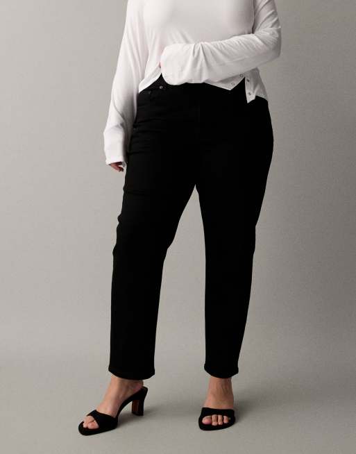 ASOS DESIGN Curve – Svarta jeans i slim fit och mom-modell, 2 av 7