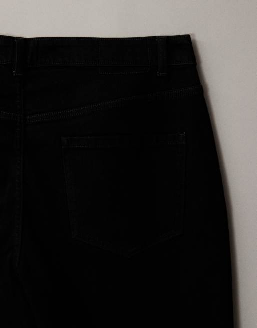 ASOS DESIGN Curve – Svarta jeans i slim fit och mom-modell, 6 av 7
