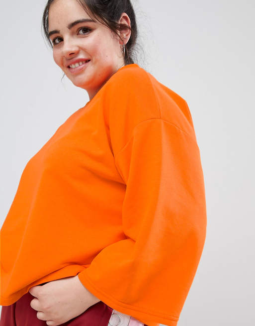 ASOS DESIGN Curve – Sweatshirt mit Kimonoärmeln, 3 von 4