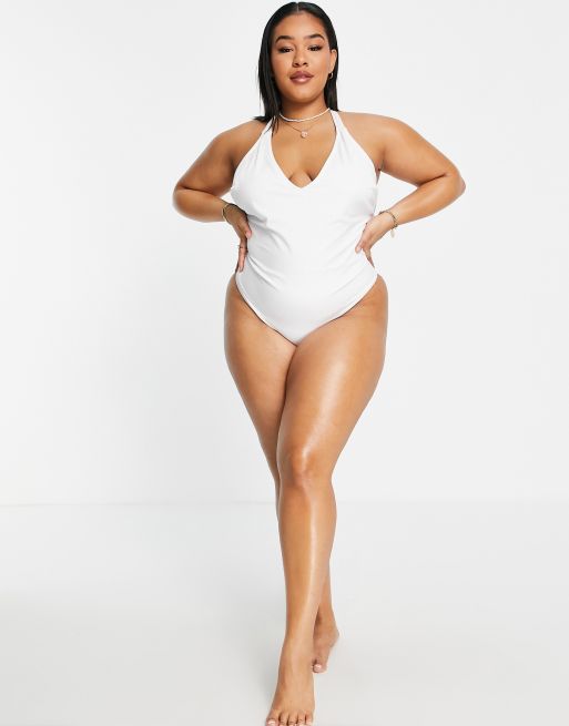 Asos white bathing store suit