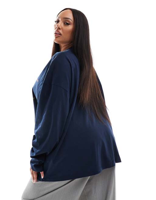 ASOS DESIGN Curve - T-shirt à manches longues avec imprimé « Nevada Botanicals », 2 de 4