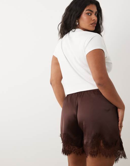 ASOS DESIGN Curve - T-shirt effet rétréci avec imprimé grenade graphique - Blanc, 2 de 4