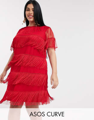 asos red dresses sale