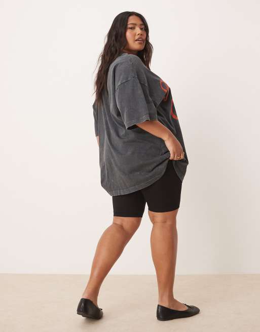 ASOS DESIGN Curve - T-shirt oversize con grafica "Chicago Tiger", 4 di 4