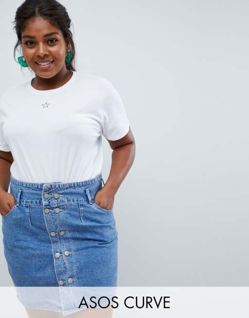 ASOS DESIGN Curve t shirt with tiny star print ASOS