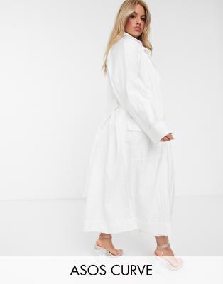 asos curve teddy coat