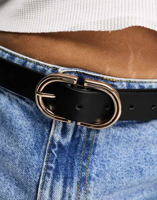 ASOS DESIGN Curve - Taille- en heupriem voor jeans in zwart , 3 van 4