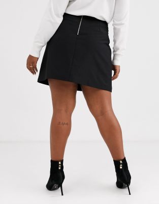 tailored a-line mini skirt