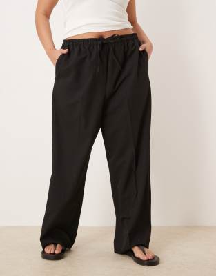 Asos Design Curve Tailored Pull-on Pants