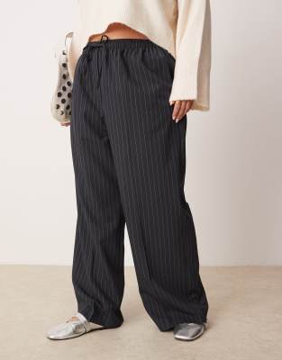 Asos Design Curve Tailored Pull On Pants In Multi