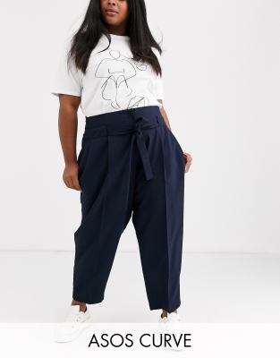 plus size ankle grazer trousers