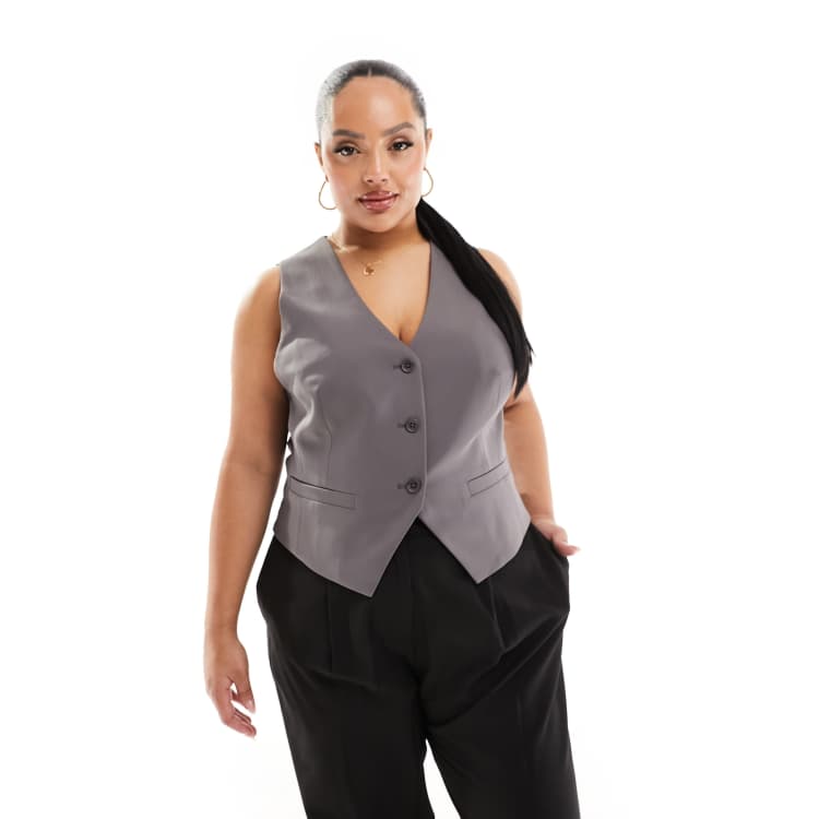 【Miripon.】 Frill tailored vest / gray 205770976-1-grey?$n_750w$&wid=