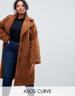 asos curve winter coats