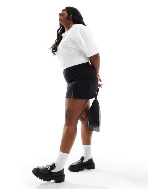 ASOS DESIGN Curve - Tennisskort i sort, 5 af 5