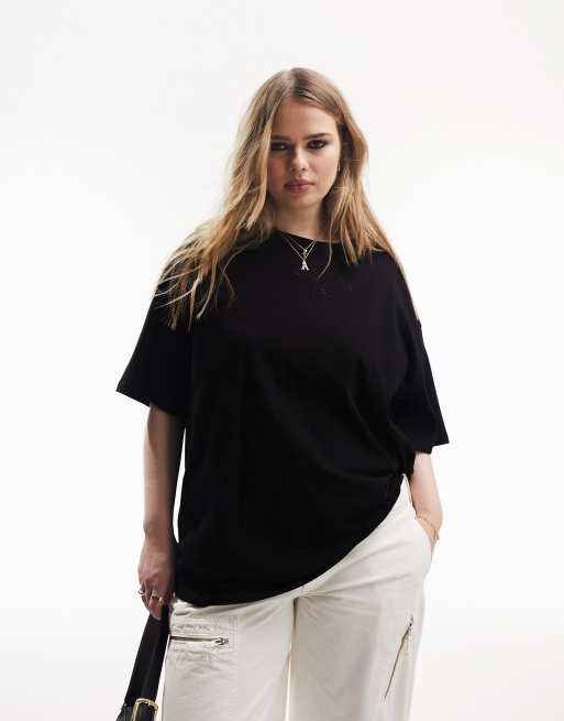 ASOS Design Curve Ultimate Oversized T-Shirt in Black