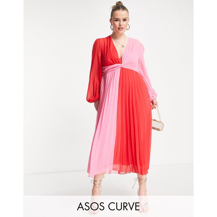 Asos colour block dress cheap