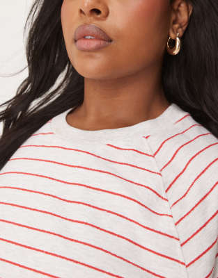 Asos Curve Asos Design Curve Textured Vintage Stripe In Multi