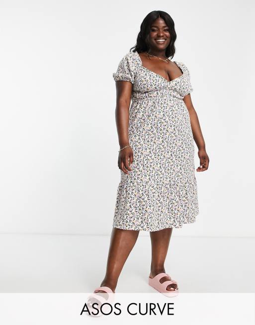 Asos curve sales floral dress