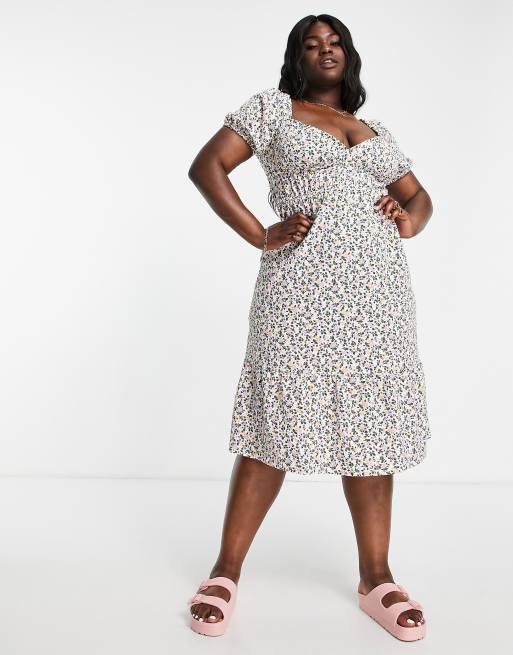 Asos curve 2025 white dress