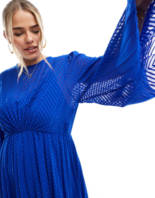 chevron chiffon dress ASOS Design - Midi Dress - Women - Polyester - 2 US