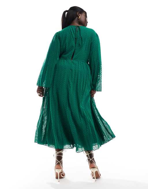 Asos curve green dress best sale