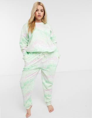 tie dye sweat and jogger set