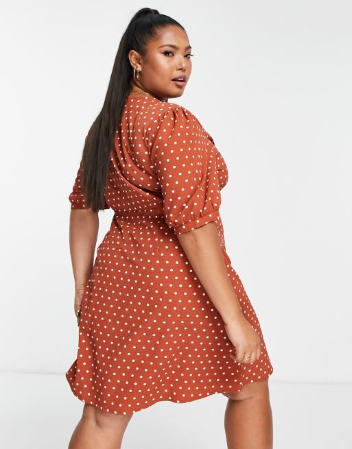 Rust 2025 spotted dress