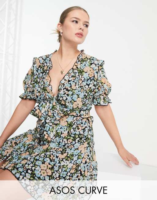 Asos curve shop floral dress