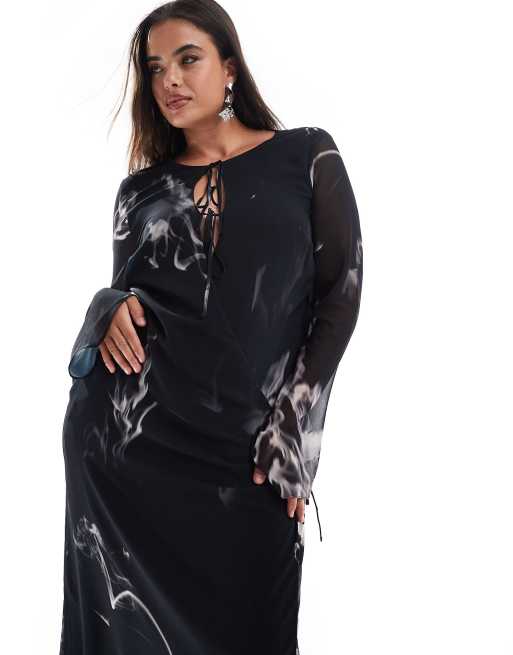 asos black wrap dress ASOS DESIGN collared wrap midi dress in black