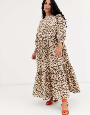 curve leopard print dress