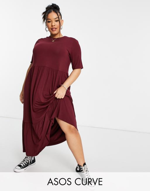 tiered t shirt midi dress Odbmxy Elbow-Length Women Midi Dress Oversized T-Shirt Dresses for Women Tiered Solid Patchwork Vintage Camping Dresses,Black XXL, Women's, Size: 2XL