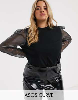 asos glitter tops