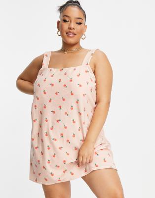 dress with peaches print