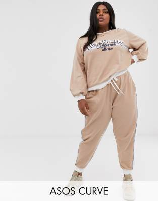 asos curve tracksuit