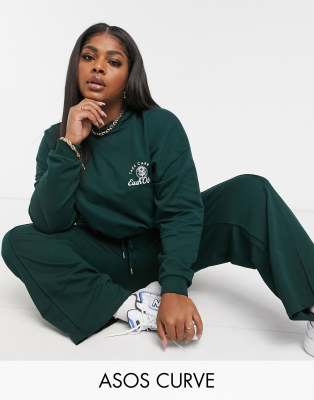 dark green joggers womens
