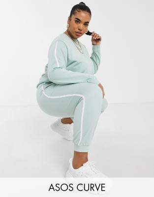 asos curve tracksuit