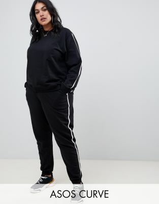 ASOS DESIGN Curve tracksuit sweat 