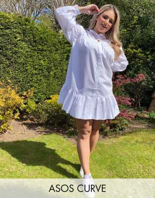 asos white shirt dress