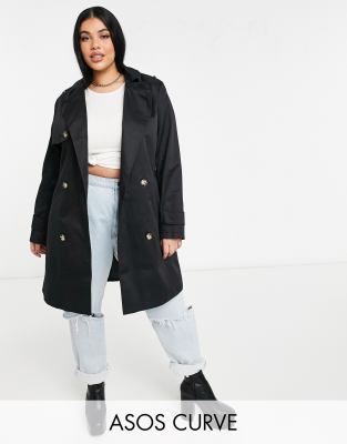 asos curve trench coat