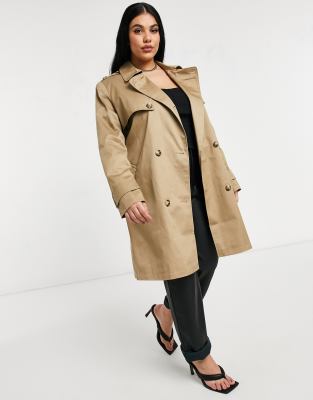 asos curve trench coat