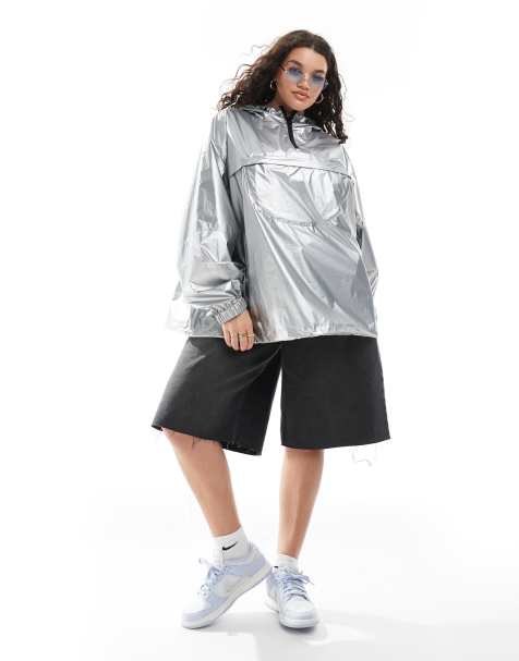 ASOS DESIGN Curve - Trench imperméable - Argenté métallisé - view 1
