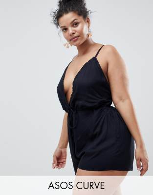 asos beach playsuit