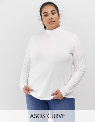 asos white long sleeve top