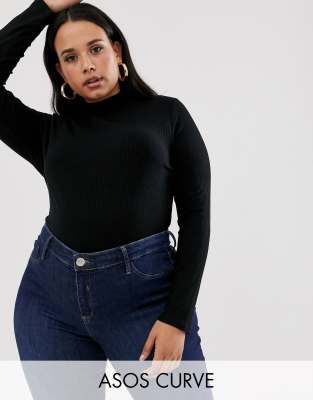 black bodysuit with jeans