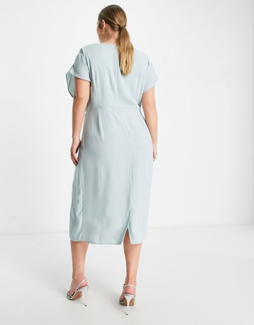 Asos duck outlet egg blue dress