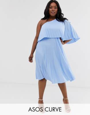 asos design curve kimono pleated maxi dress