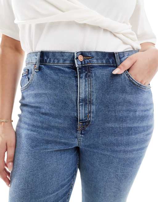 ASOS DESIGN Curve - Ultieme skinny jeans in middenblauw, 5 van 5