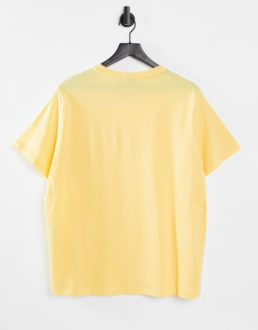 ASOS DESIGN Curve – Ultimate – Gul t-shirt i bomull med rund halsringning - YELLOW, 2 av 4