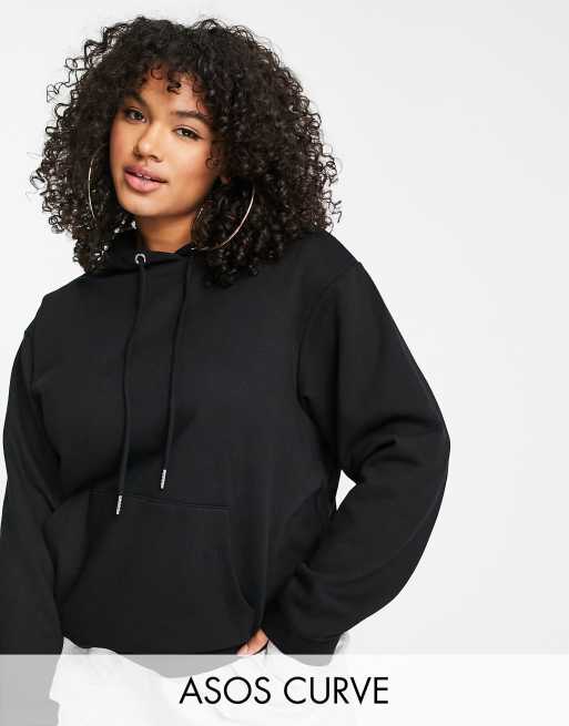 Asos Curve Curve Oversized Hoodie With Cut Out Front, $45