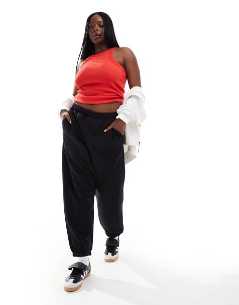 ASOS DESIGN Curve – Ultimate – Jogginghose in Schwarz - view 1